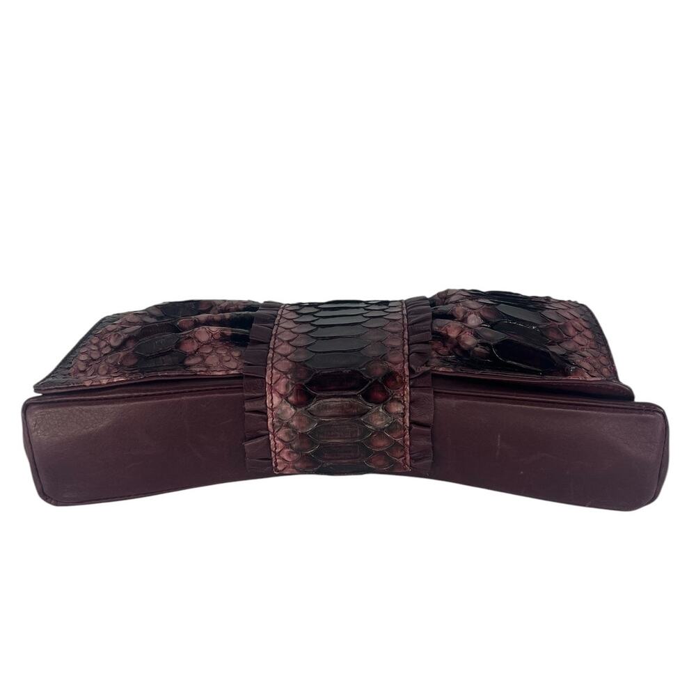 LAI Real Python Skin Leather Clutch - Picture 6 of 13